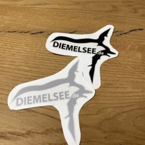 Diemelsee Aufkleber – Grau & Schwarz (2er-Set)